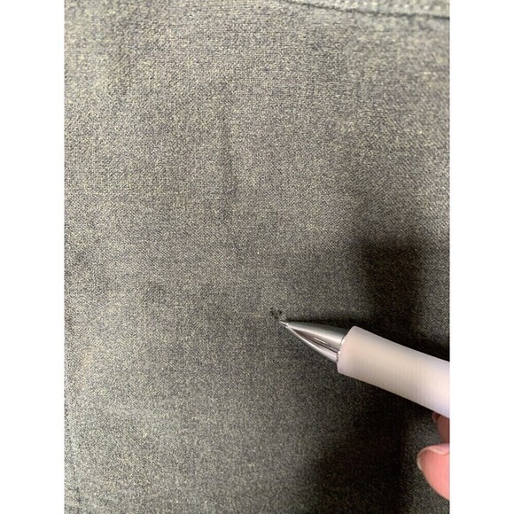 Woolrich Flannel Feel Cotton Button Shacket Green Outdoor Sz LT - Picture 6 of 6